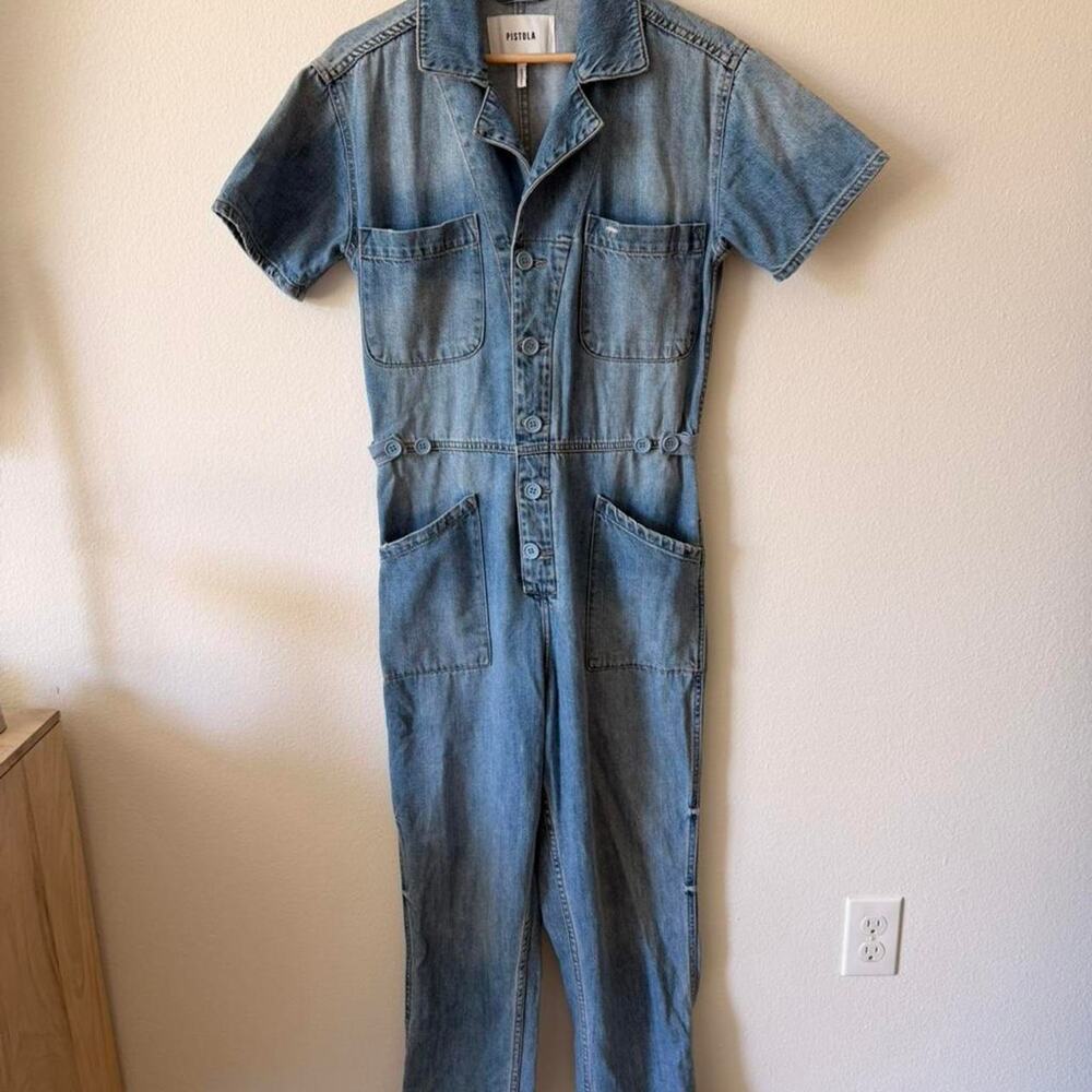 PISTOLA Denim Blue Jumpsuit
